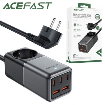 Сетевой удлинитель Acefast Z2 PD75W 2USB 3Type-C 1 розетка 1.5м gray в Одессе