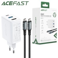 Сетевое зарядное устройство Acefast A17 PD60W+QC 3.0 5W 1Type-C 1USB HDMI 4K + Type-C - Type-C white