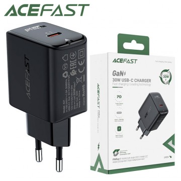 Сетевое зарядное устройство Acefast A21 PD30W 1Type-C black в Одессе