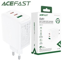 Сетевое зарядное устройство Acefast A41 PD65W 2Type-C 1USB 3.6A white