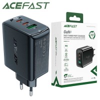 Сетевое зарядное устройство Acefast A41 PD65W 2Type-C 1USB 3.6A black