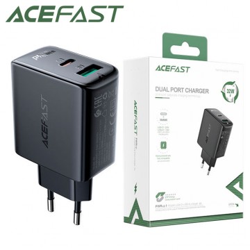 Сетевое зарядное устройство Acefast A5 PD32W+QC 3.0 1Type-C USB black в Одессе