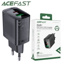 Сетевое зарядное устройство Acefast A78 PD20W 1USB 1Type-C black