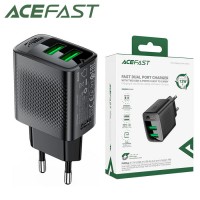 Сетевое зарядное устройство Acefast A86 2 USB 2.4A 12W black