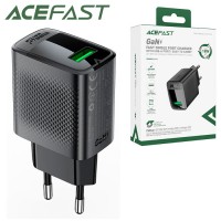 Сетевое зарядное устройство Acefast A90 QC 3.0 1USB 3A 18W black