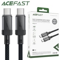 USB кабель Acefast C12-03 Type-C - Type-C 1.2m черный