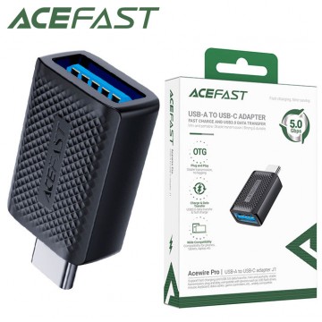 Переходник OTG Acefast J1 USB - Type-C черный в Одессе