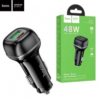 Автомобильное зарядное устройство Hoco Z58A PD30W QC3.0 1USB 1Type-C black