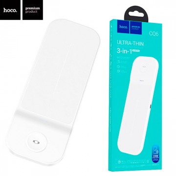 Беспроводное зарядное устройство Hoco CQ6 3in1 Samsung Watch white в Одессе