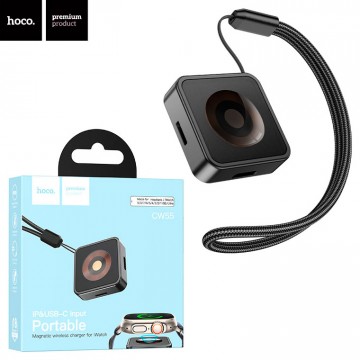 Беспроводное зарядное устройство Hoco CW55 iWatch black в Одессе