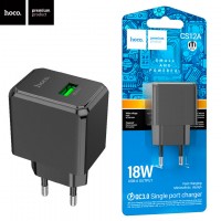Сетевое зарядное устройство Hoco CS12A QC 3.0 1USB 18W 3A black