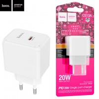 Сетевое зарядное устройство Hoco CS13A PD20W 1Type-C 3A white