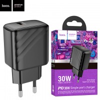 Сетевое зарядное устройство Hoco CS22A PD30W 1Type-C 3A black