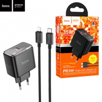 Сетевое зарядное устройство Hoco CS41A PD35W 1Type-C 3A Type-C - Lightning black