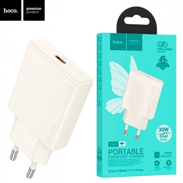 Сетевое зарядное устройство Hoco N44 PD 1Type-C 30W 3A white в Одессе