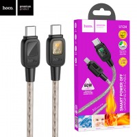 USB Кабель Hoco U124 Type-C - Type-C 60W черный