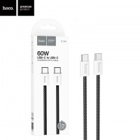 USB Кабель Hoco X104 Type-C - Type-C 60W 1М черный