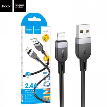 USB Кабель Hoco X109 USB - Lightning 1М черный в Одессе