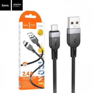 USB Кабель Hoco X109 USB - micro USB 1М черный в Одессе