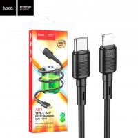 USB Кабель Hoco X83 Type-C - Lightning 1М черный