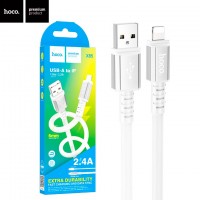USB Кабель Hoco X85 USB - Lightning 1М белый