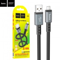 USB Кабель Hoco X85 USB - micro USB 1М черный