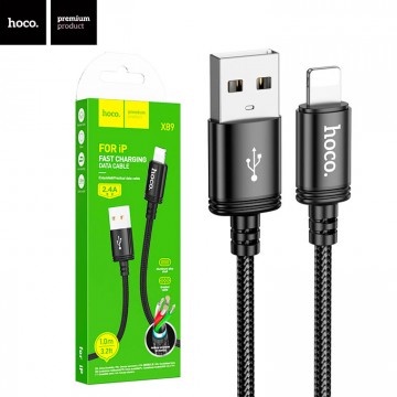 USB Кабель Hoco X89 USB - Lightning черный в Одессе