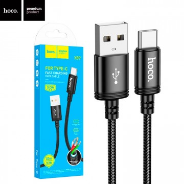 USB Кабель Hoco X89 USB - Type-C черный в Одессе
