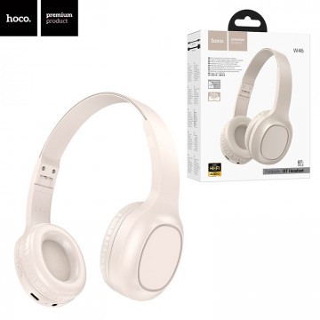 Bluetooth наушники с микрофоном Hoco W46 белые в Одессе