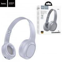 Bluetooth наушники с микрофоном Hoco W46 серые