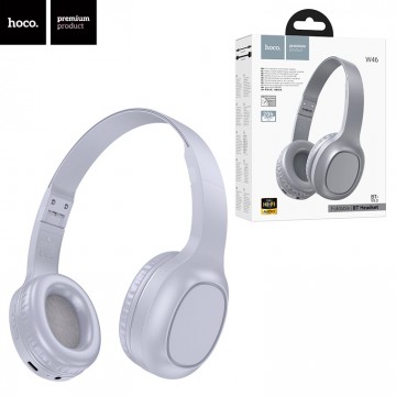 Bluetooth наушники с микрофоном Hoco W46 серые в Одессе