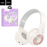 Bluetooth наушники с микрофоном Hoco W50 бежевые