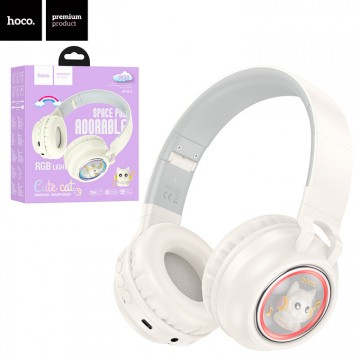 Bluetooth наушники с микрофоном Hoco W50 бежевые в Одессе