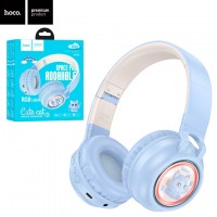 Bluetooth наушники с микрофоном Hoco W50 синие