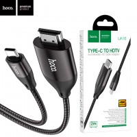 Переходник Hoco UA16 Type-C - HDMI серый