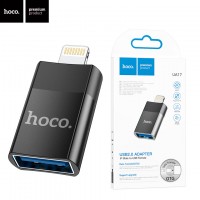 Переходник OTG Hoco UA17 Lightning - USB 2.0 черный