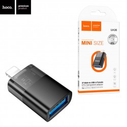 Переходник OTG Hoco UA36 Lightning - USB черный