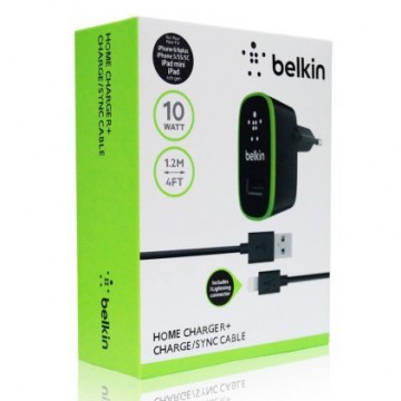 Сетевое зарядное устройство Belkin 2in1 1USB 2.1A Lightning black в Одессе