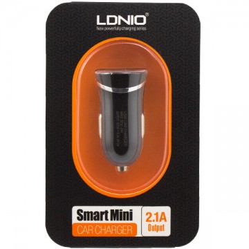 Автомобильное зарядное устройство LDNIO DL-C12 1USB 2.1A black в Одессе