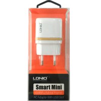 Сетевое зарядное устройство LDNIO DL-AC52 2USB 2.4A white