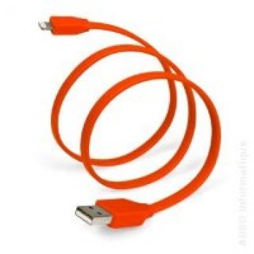 USB - Lightning шнур для iPhone 5S плоский 1m красный в Одессе