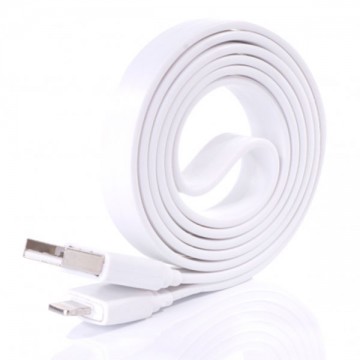 USB - Lightning шнур для iPhone 5S плоский 1m белый в Одессе