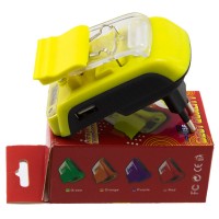 Сетевое зарядное устройство Краб Pama LCD + USB yellow