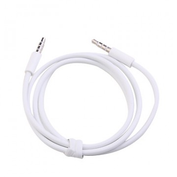 AUX кабель for iPhone (4 контакта) 3.5 M/M white в Одессе