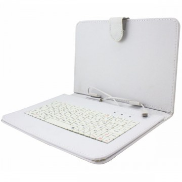 Чехол-клавиатура 9 дюймов Micro USB белый в Одессе