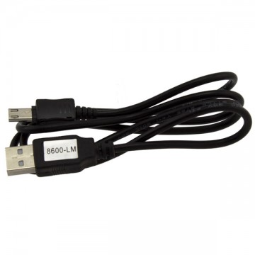 USB - Micro USB шнур 8600 LM 1m черный, штекер 12 mm в Одессе