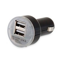 Автомобильное зарядное устройство Short 2USB 2.1A black