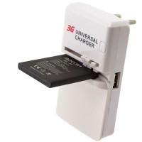 Сетевое зарядное устройство Краб 3G + USB white