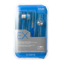 Наушники с микрофоном EX EV-2501SL голубые