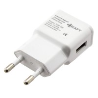 Сетевое зарядное устройство Draft TC10 1USB 2.0A white